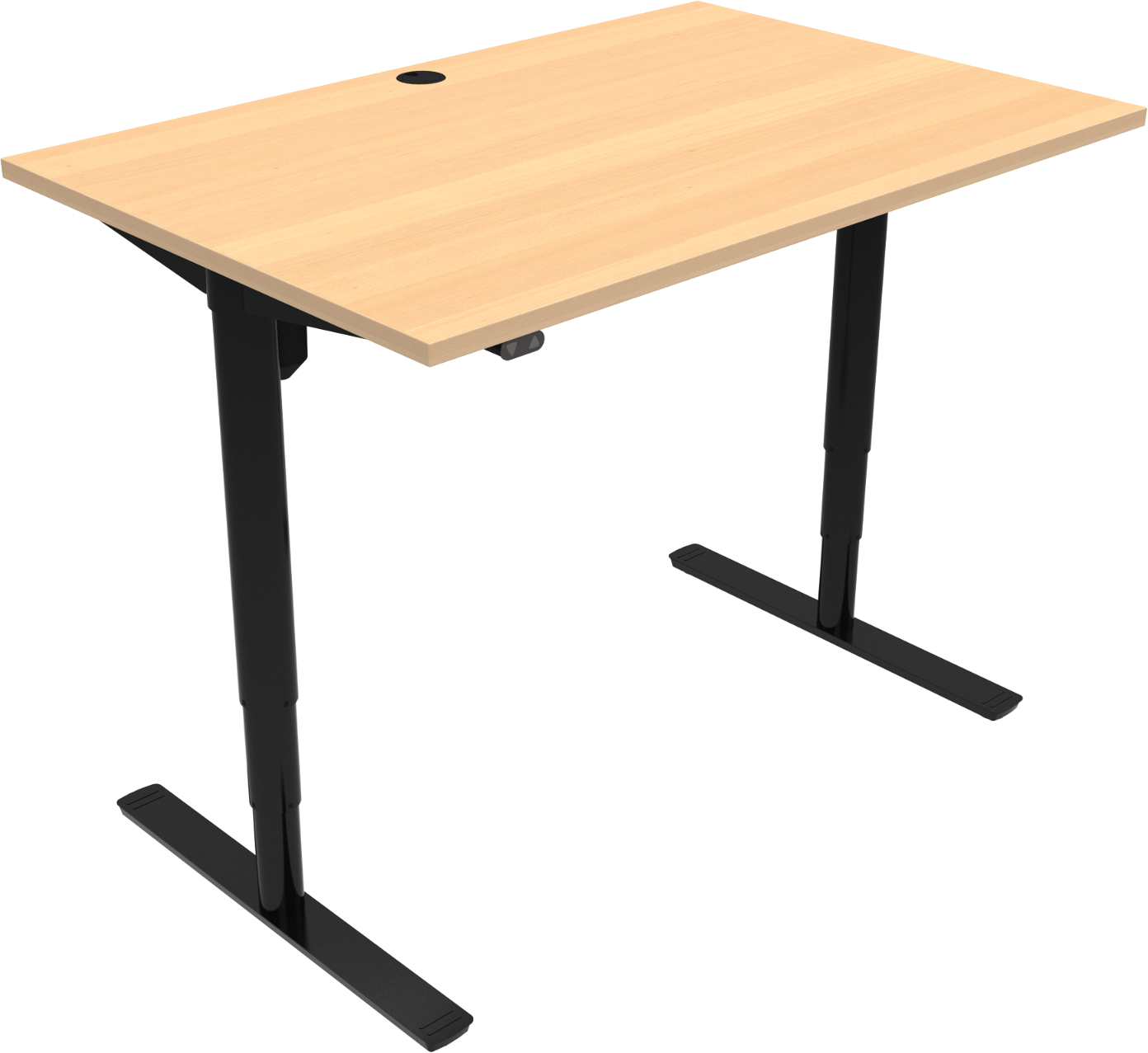 Hæve-sænkebord Zennord Comfortzone 120x80 cm - Sort Finish