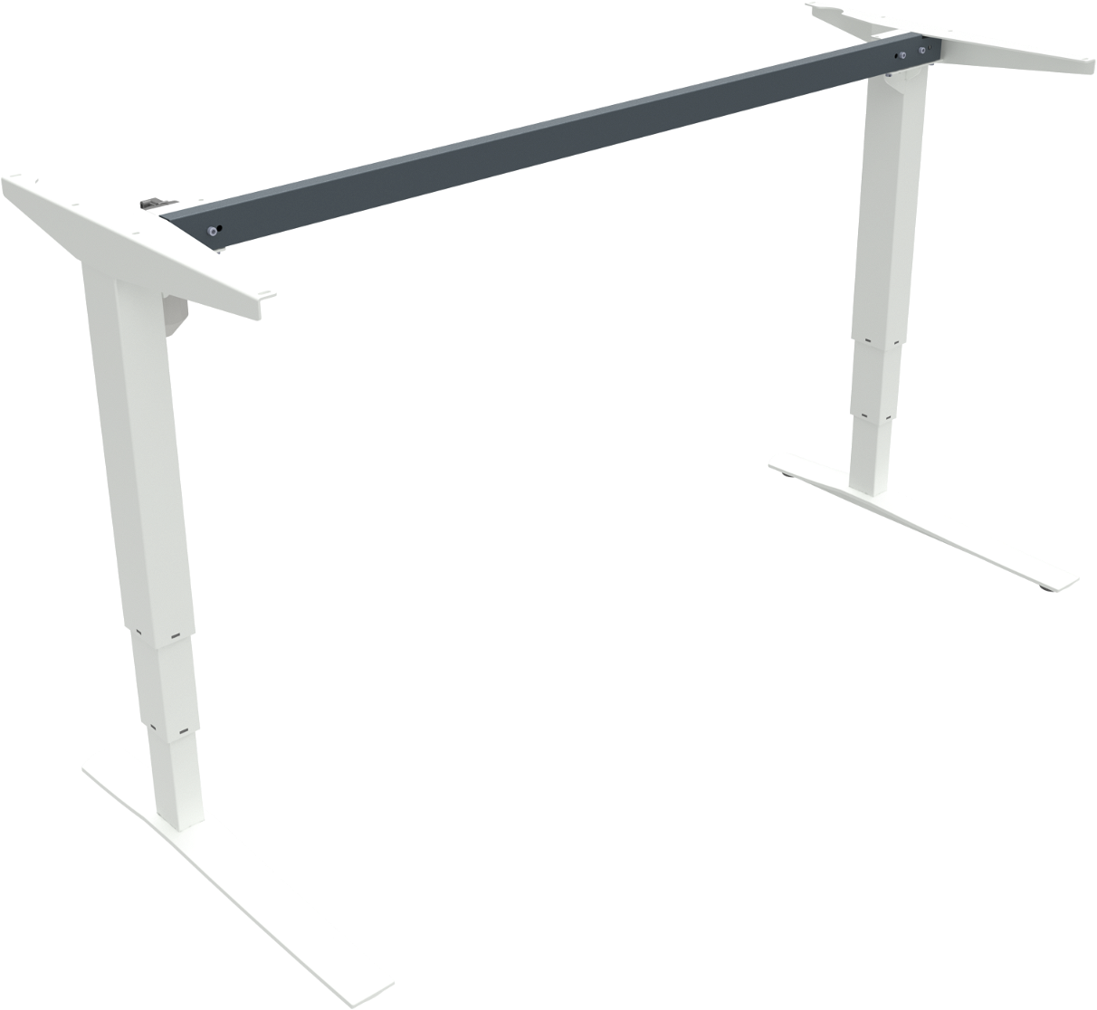 Hæve-sænkestel Zennord Rise Rest 501-43 Hvid 65-125 Cm Kontorbordstel