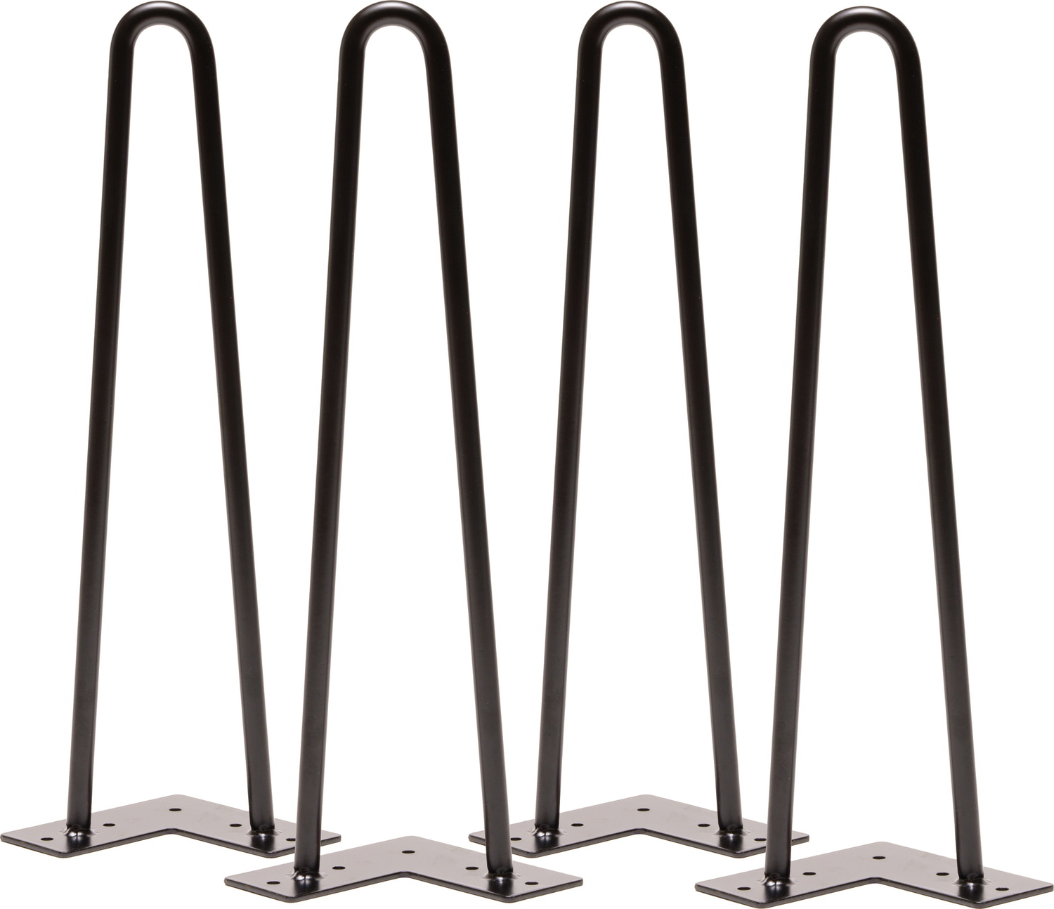 Moderne Hairpin Bordben i Sort Metal – Elegant Design