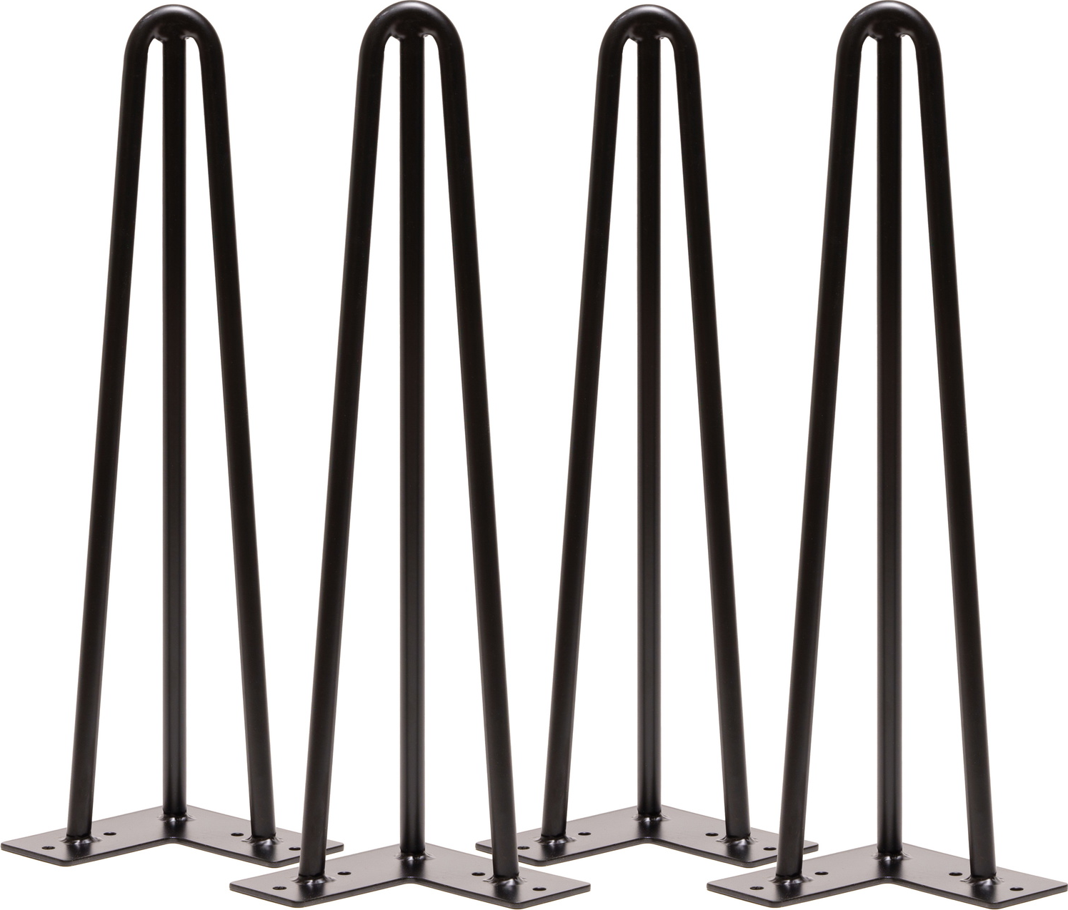 Hairpin Bordben - Nielsen Design Elias i Sort Metal 41 cm