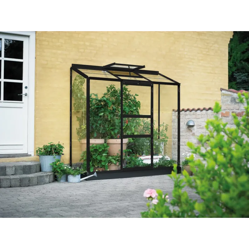 Halls Drivhus Altan   Sort      Mm Glas F09948
