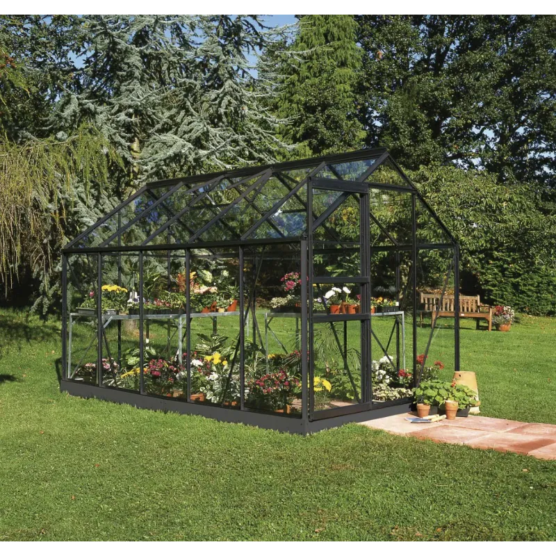 Halls Drivhus Popular 106 Sort     Mm Glas F09579