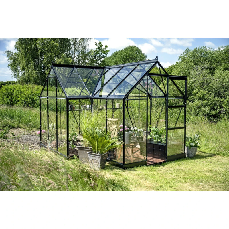Halls Icon Gardenhouse          Mâ        10  Sort     Mm Hærdet Glas