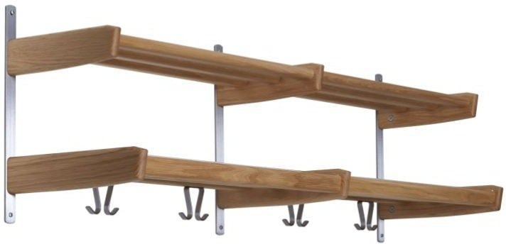 Elegant Hattehylde Meja i Lakeret Egetræ - Praktisk Design