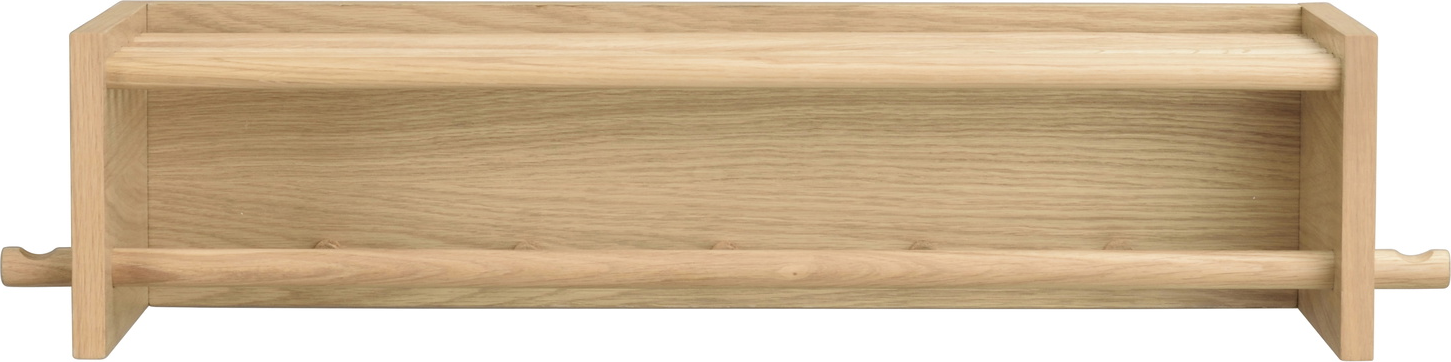 Hattehylde Rowico Hillmond Skandinavisk Design Lakeret Egetræ Med Hylde Og Bøjlestang H20ã B80ã D28 Cm