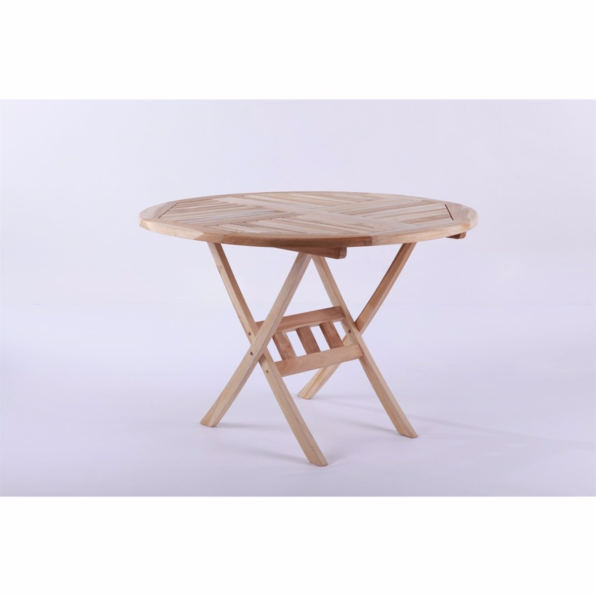 Havebord ø110   Teaktræ