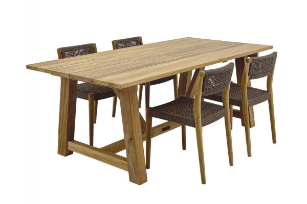 Hercules Alana Teak Havemøbelsæt 100x200 Cm
