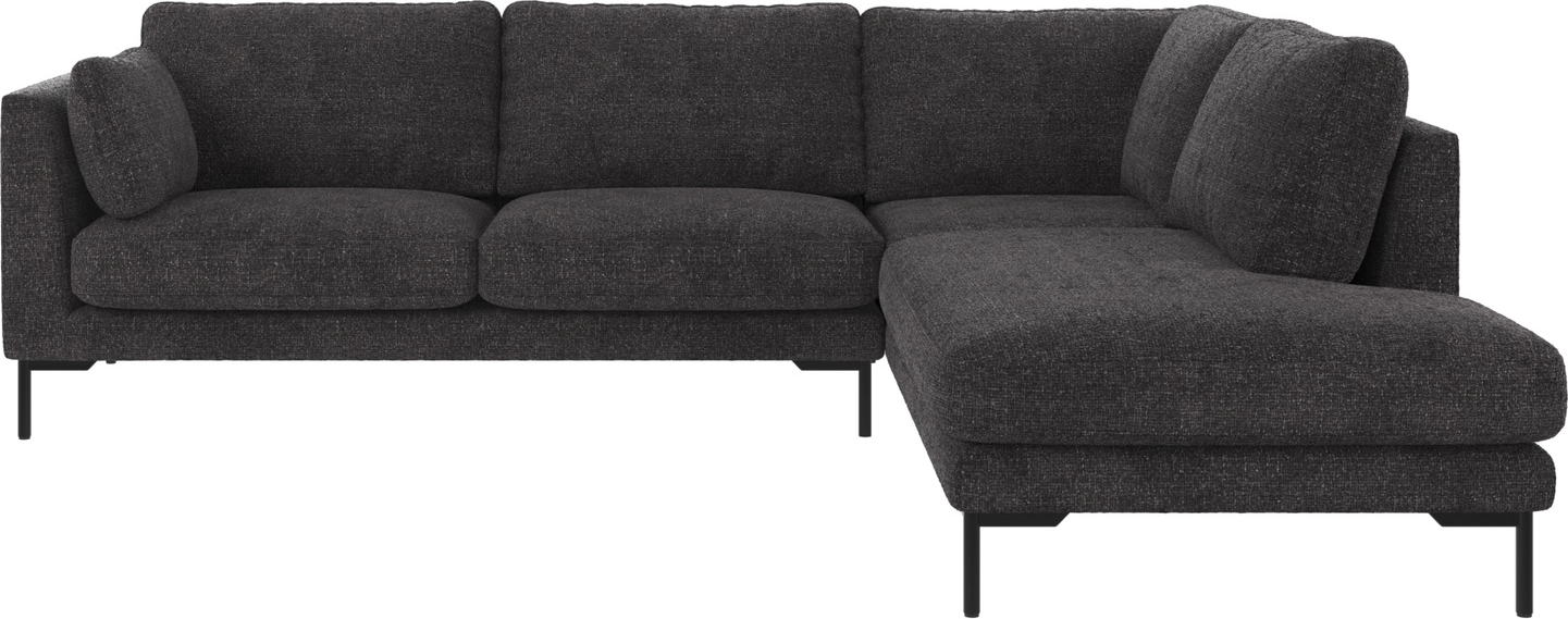 Højrevendt Mørkegrå Hjørnesofa fra Rowico Corwin 266x226 cm