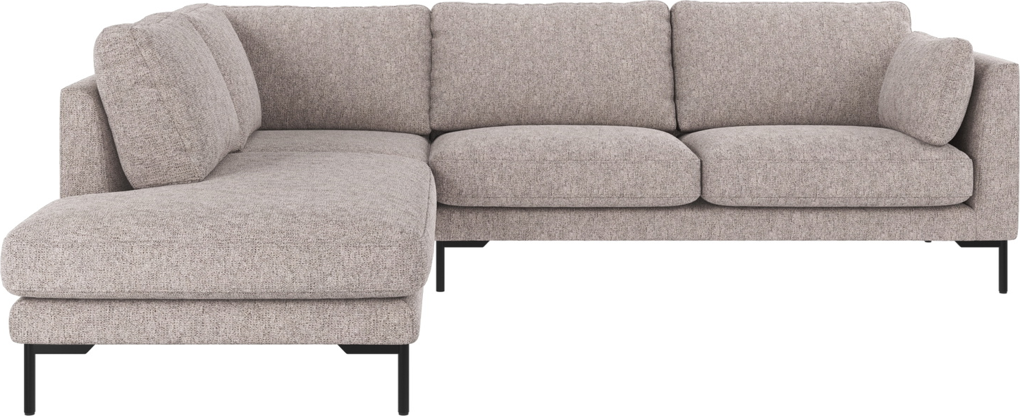 Hjørnesofa  -sofa Venstrevendt Rowico Corwin   Gråt Max 180-stof Med Metalramme