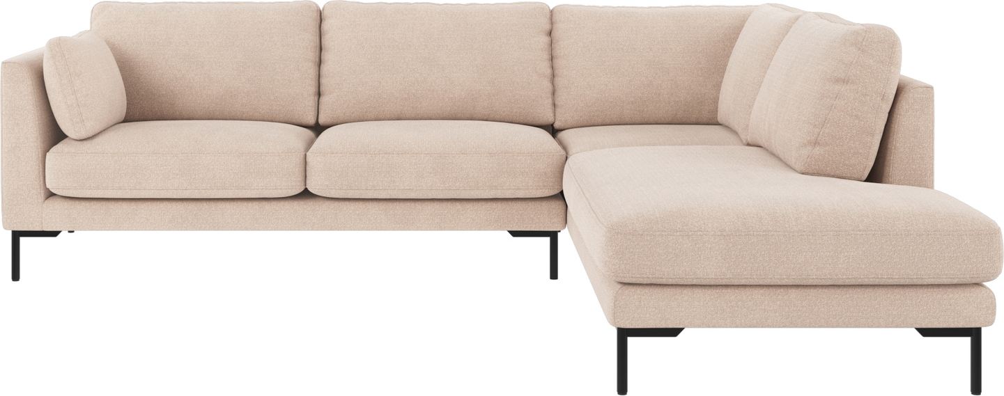 Hjørnesofa Rowico Corwin Højrevendt Lysebeige Sofa 100 Polyester Rita Fsc-mix Massivt Træ Og Nozag-fjedre
