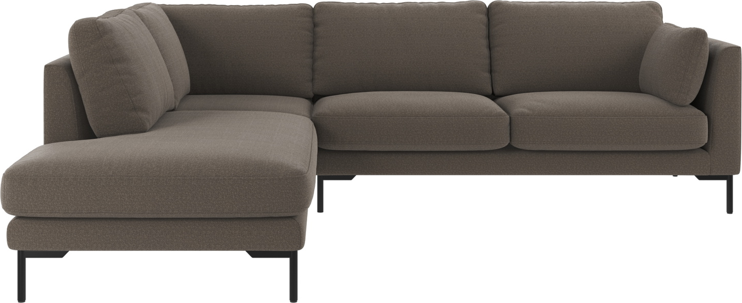 Hjørnesofa Rowico Corwin Venstrevendt Rita 108 Mellemgrå Polyester H83xb266xd226 Cm