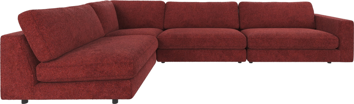Moderne Rød Hjørnesofa Rowico Duncan Anna 345x216 cm