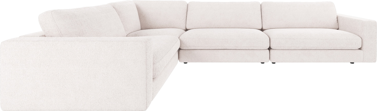 Hjørnesofa Rowico Duncan i hvidt polyesterstof - Stilrent design