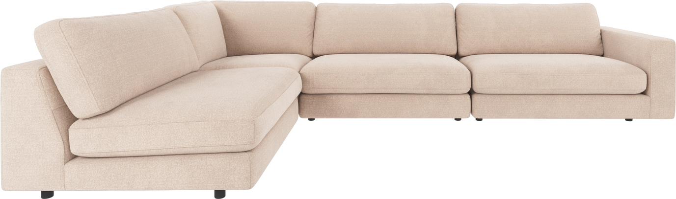 Hjørnesofa Rowico Duncan -formet Lysebeige Rita Polyester Modulsofa 345ã 216 Cm