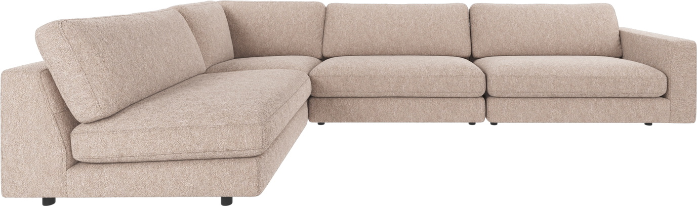 Hjørnesofa Rowico Duncan Lysebeige Alice 01 Polyesterstof Modulopbygget Fsc-mix 345x216 Cm