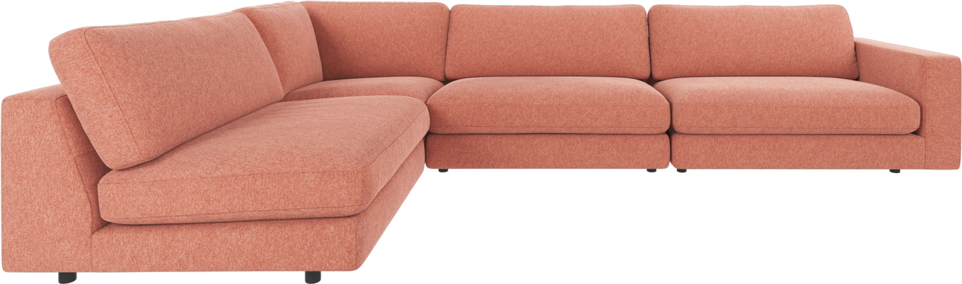 Hjørnesofa Rowico Duncan Modulsofa Brenda 52 Rød 345x216x78 Cm