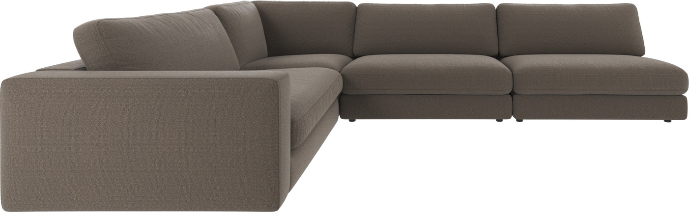 Hjørnesofa Rowico Duncan Rita - Mellemgrå Melange, 325x230 cm