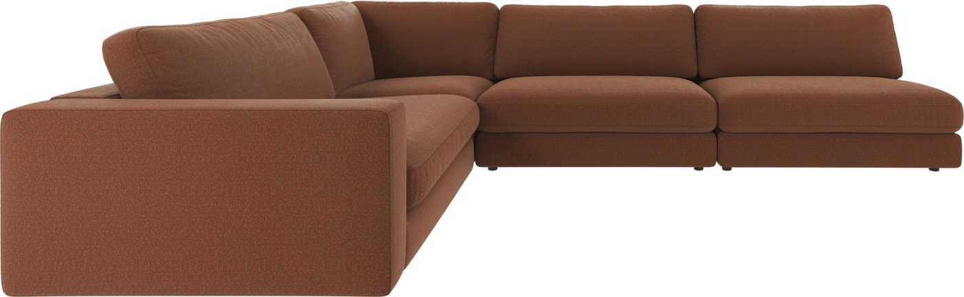 Hjørnesofa Rowico Duncan Rita Rød   Ekstra Rummelig Sofa 325ã 230 Cm Nordisk Design   Slidstærkt Polyester   Bæredygtig Kvalitet