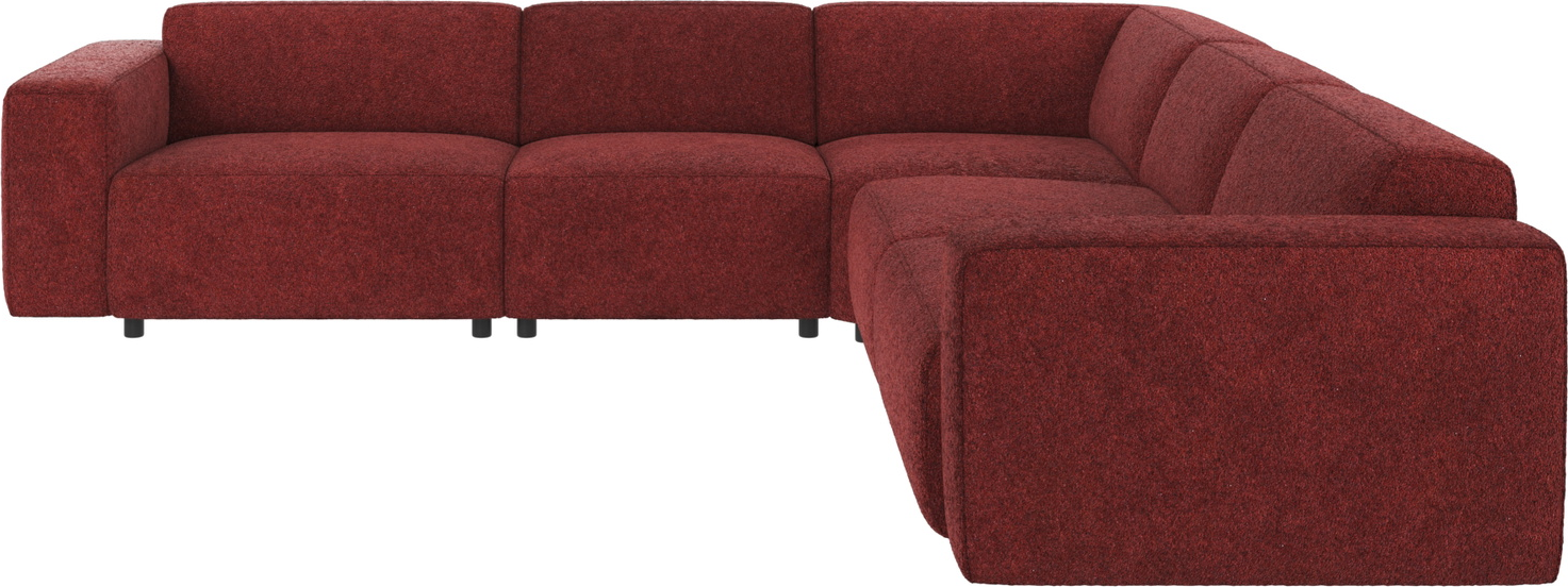 Hjørnesofa Rowico Willard   Anna   Rød Polyester  Fsc-mix Ramme  Nozag-fjedre   Hr-koldskum