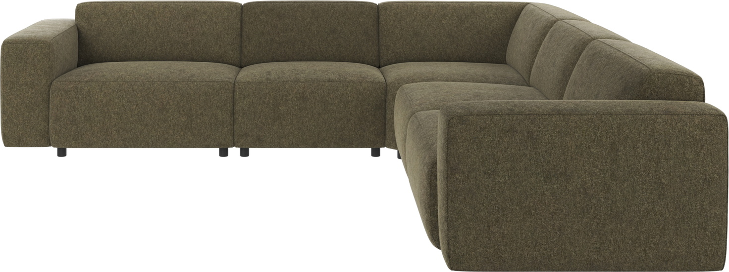 Hjørnesofa Rowico Willard Modulopbygget Med Zigzag-fjedre   Dybgrøn Brenda 77 100  Polyester Nordisk Design H70xb297xd297 Cm