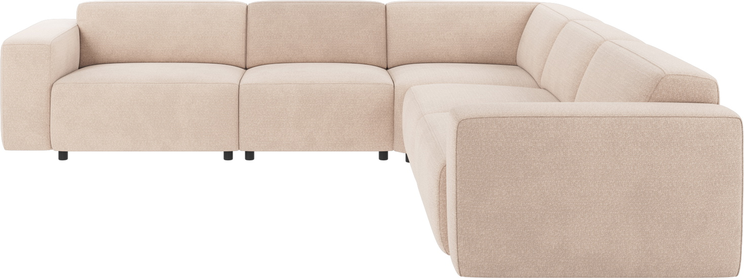 Hjørnesofa Rowico Willard Modulopbygget Skandinavisk Design Lysebeige Rita Polyester Slidstærk 100 000 Martindale Fscâ -mix Stel 297ã 297ã 70 Cm