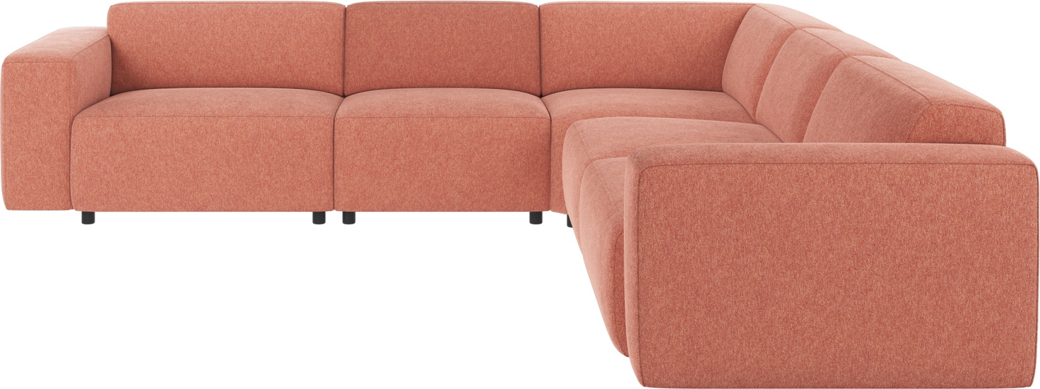 Hjørnesofa Rowico Willard   Modulopbygget Sofa   Rød Brenda-stof 297   297 Cm