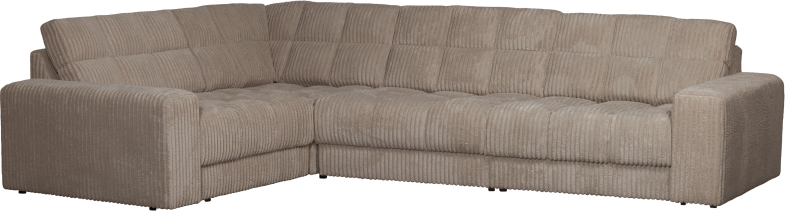 Hjørnesofa Venstrevendt Modulsofa Woood Second Date Mudder Fløjl 316x212 Cm