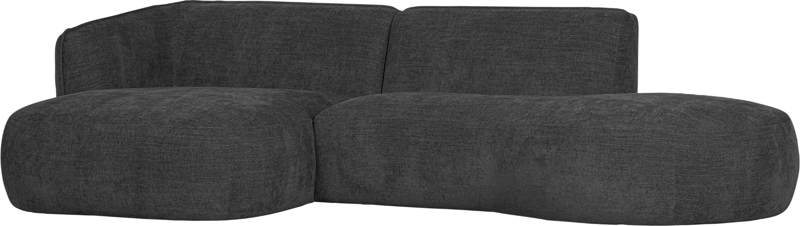 Hjørnesofa Venstrevendt Woood Polly Grå Polyester Sofa 150x278 Cm