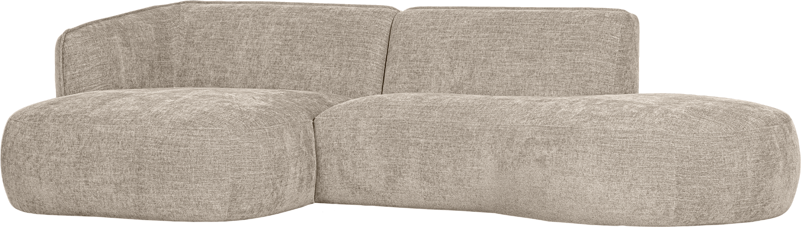 Hjørnesofa Venstrevendt Woood Polly Sand Polyester H71ã 278ã 105 150 Cm
