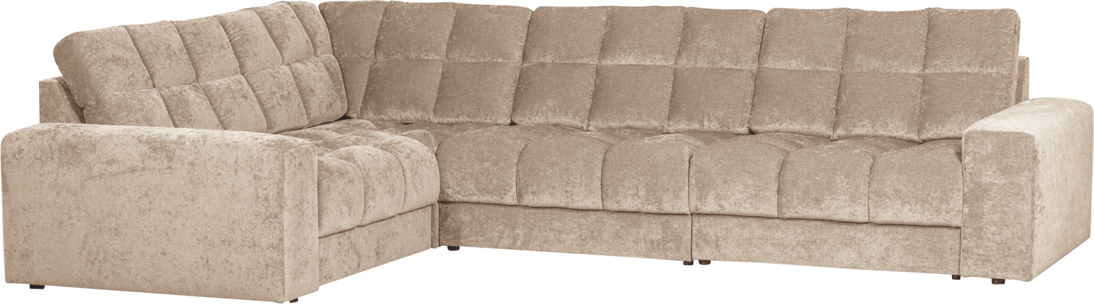 Stilfuld Venstrevendt Hjørnesofa i Nougat - Woood Second Date