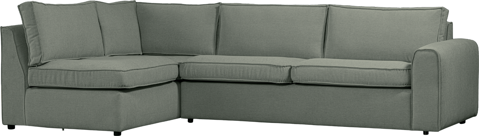 Hjørnesofa Woood Freek Venstrevendt Lys Denimblå Polyester H80x175x284 Cm