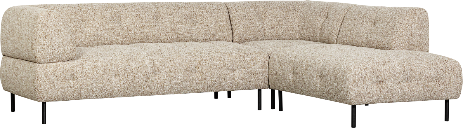Hjørnesofa Woood Lloyd Højrevendt i Natur Polyester