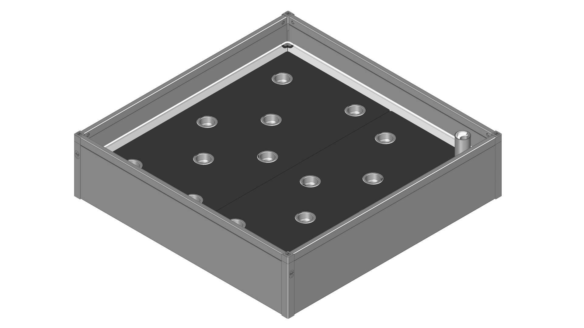 Højbed   Pvc  Inkl  Growwater 30x120x120 Cm