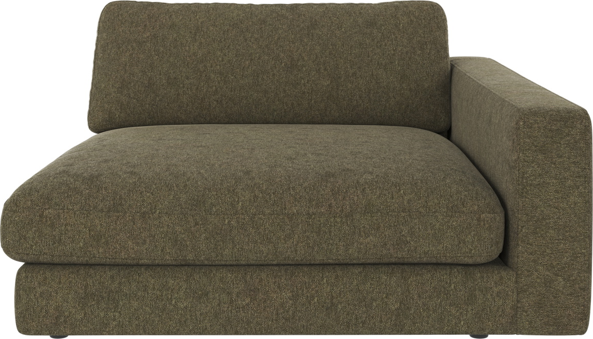 Højre Lang Armlæn Til Modulsofa Rowico Duncan Brenda 77 Dybgrøn 78x129x150 Cm