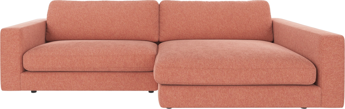 Højrevendt Chaiselongsofa Loungemøbel Rowico Duncan Brenda 52 Rød Polyester Nordisk Design Fsc-mix Certificeret