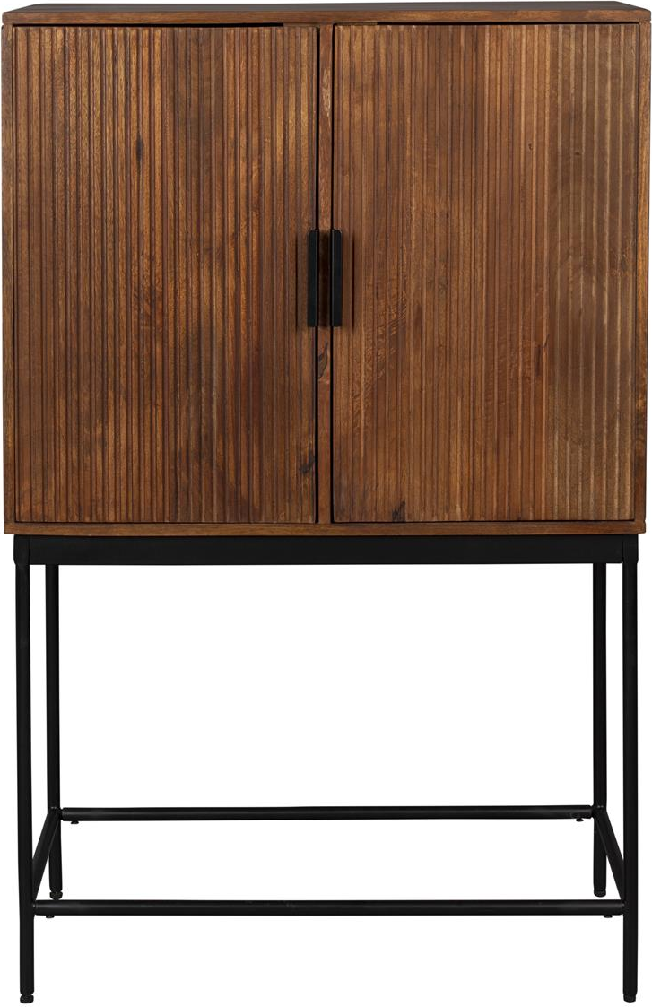 Højskab Dutchbone Saroo Mangotræ Kaffe H125     B40   D80 Cm
