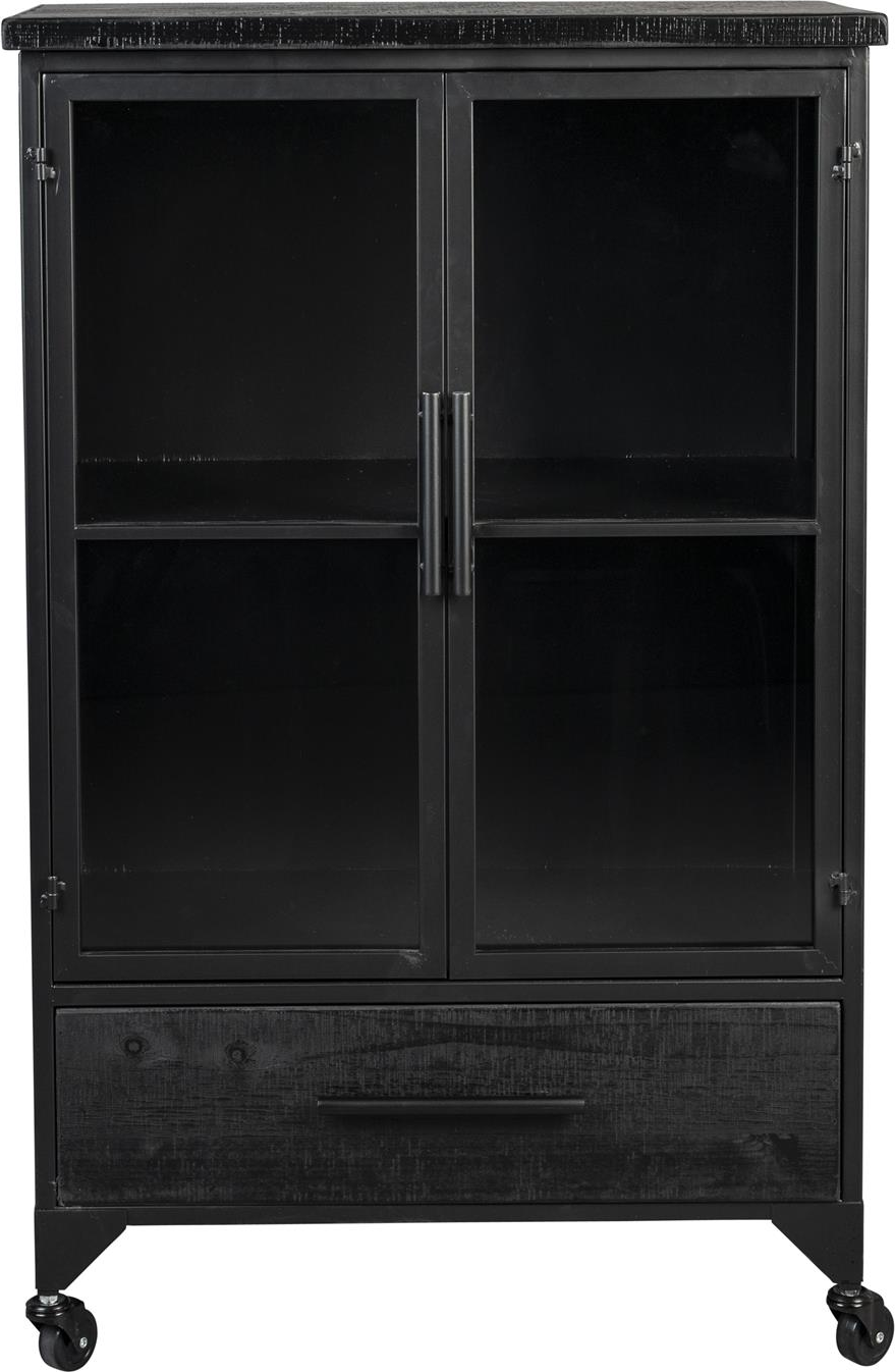 Højskab Studio White Ferre Kulsort H105xb65xd35 Cm   Granfinér