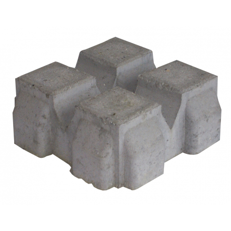 Hollændersten 20x20x10 Cm Græsarmering Grå