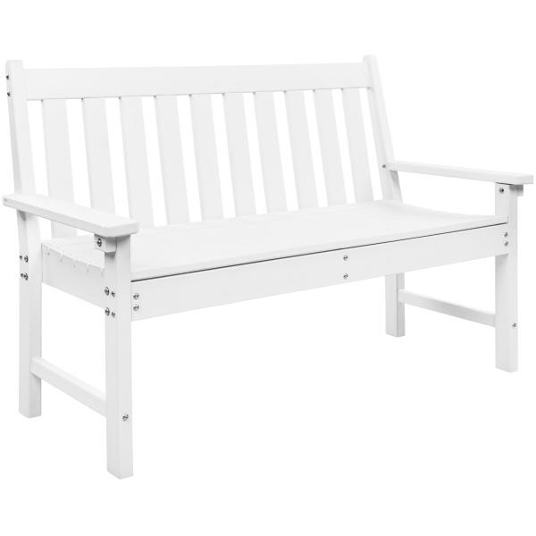 Homeville Komposit Bænk Hvid 131x64x92cm