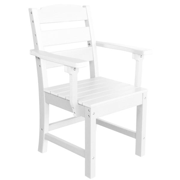 Homeville Komposit Stol Med Armlæn Hvid 43x53x88   Cm