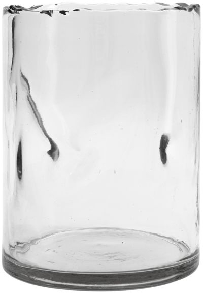 House Doctor Clear Cylindervase Glas D15xh20 Cm Klar Med Ujævn Kant