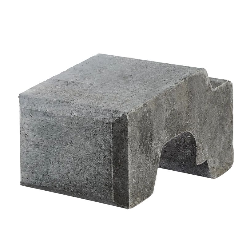 IBF Danblokke Normal - Sort Antracit 17x25x33 cm Tilbud!