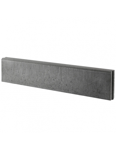 Ibf Havekantsten 6x20x100 Cm Rund Overkant Grå