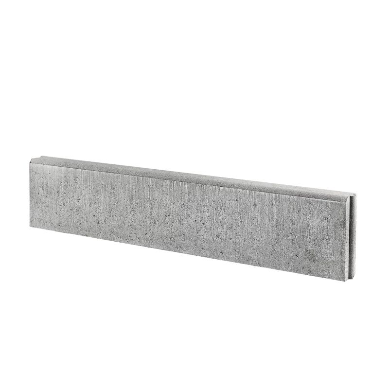 IBF Kantningssten 20x6x100cm - Grå Rund Overkant