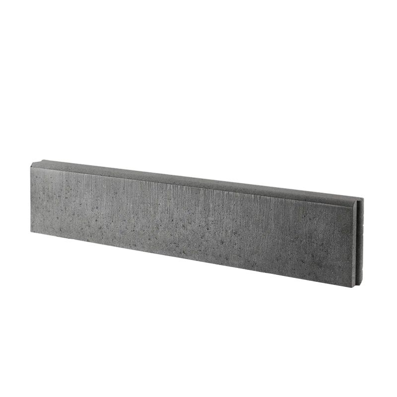 Ibf Kantningssten 20x6x100cm Rund Overkant Sort Antracit