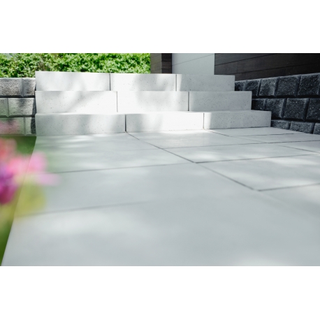 Ibf Softline Trappetrin 60x30x18 Cm Soft Fas Kanter Naturgrå