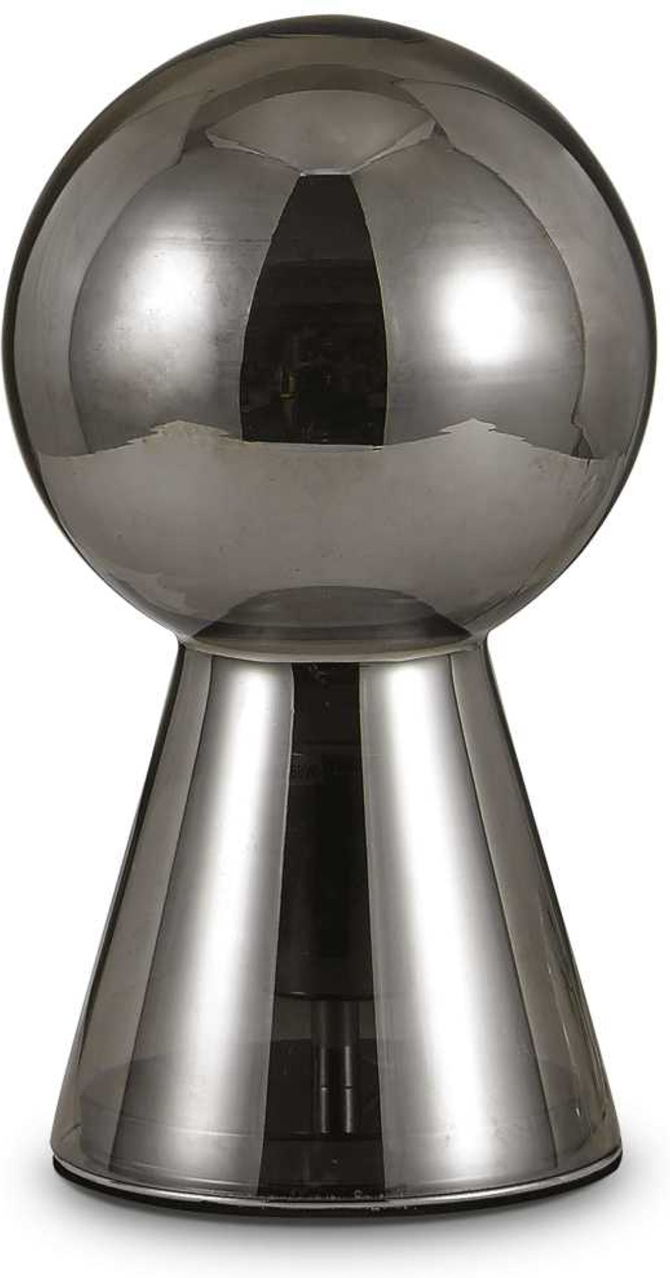 Ideal Lux Birillo Bordlampe Røgfarvet Glas ø17 H30 Cm E27
