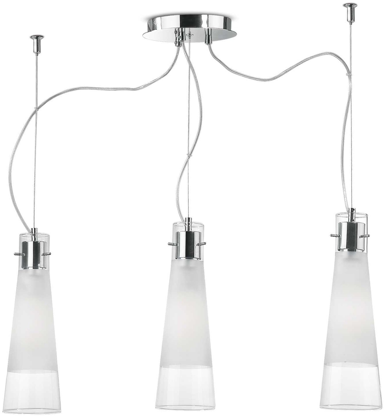 Elegant Kuky Pendel Lampe i Krom - Justerbar Højde