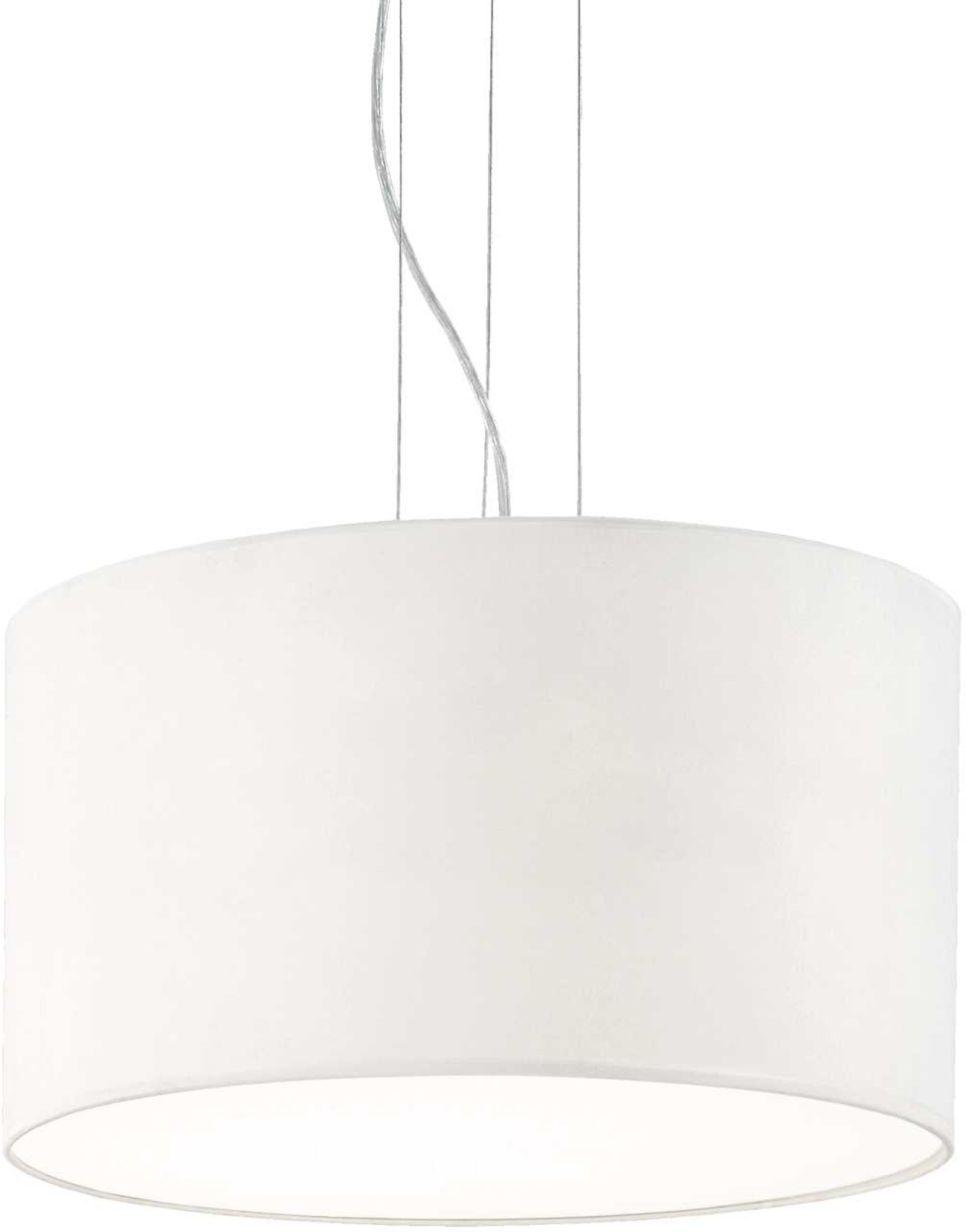 Elegant Ideal Lux Wheel Pendellampe i Hvid Krom - Tilbud!