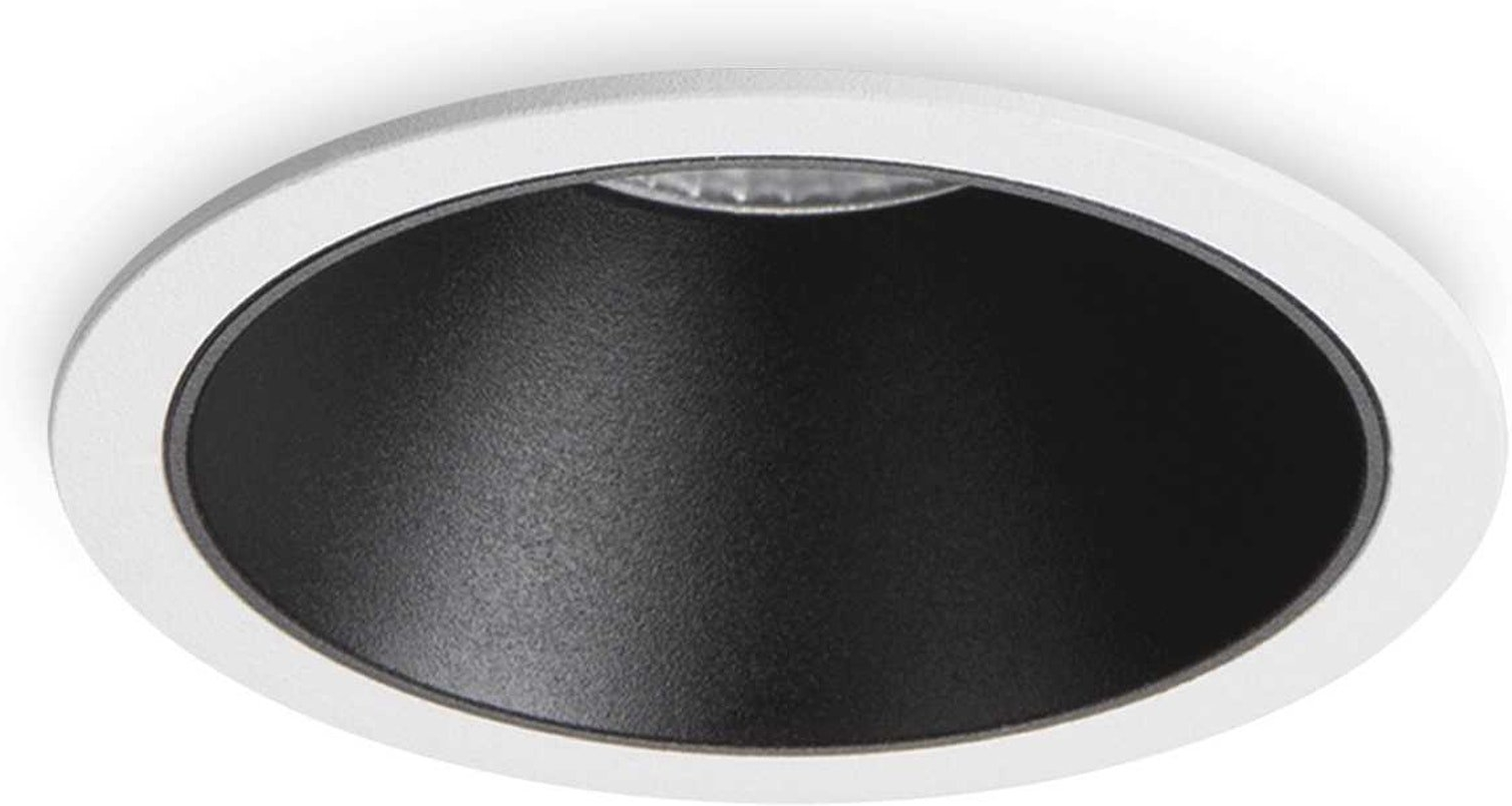 Indbygningslampe Ideal Lux Game Ø8 cm LED Mat Hvid